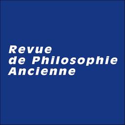 Revue de philosophie ancienne | 